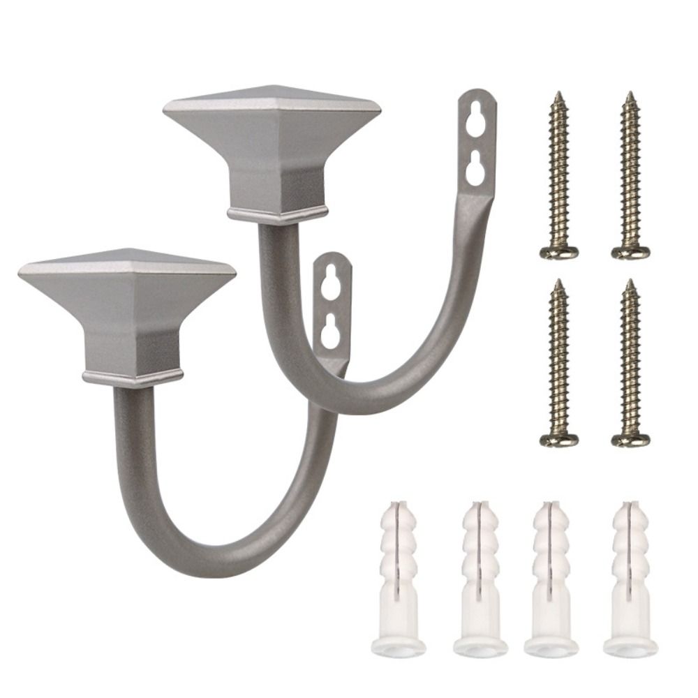 

4 шт. железные золотые крючки для штор, серебристые крючки для крепления занавесок, крючки для украшения комнаты, занавески