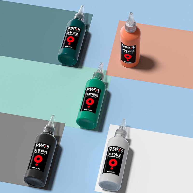 100ml Lichtempfindliche Druckfarbe Schnelltrocknend Stempeln Büro Dokumente DIY Handbuch Erstellung Grußkarten Design Geschenkverpackung