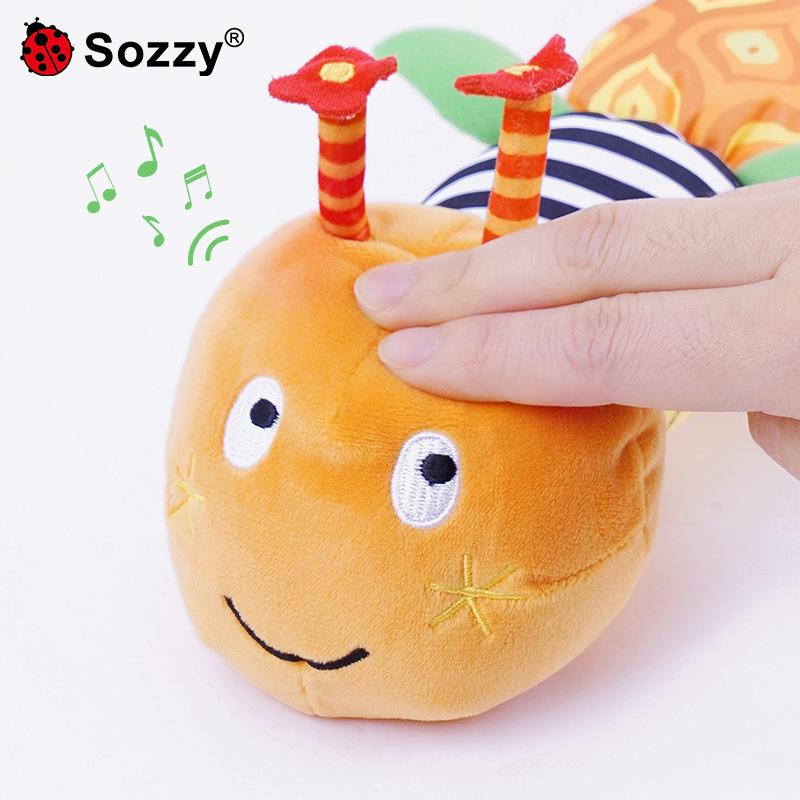 Sozzy Musical Crinkle Plush Doll for Soothing Newborns and Infants (0-3 Years)