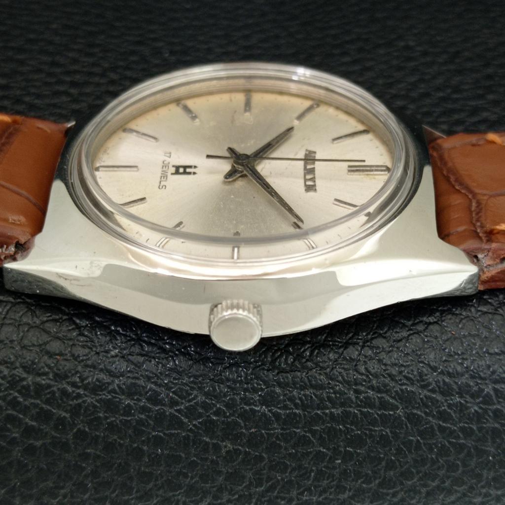 VINTAGE ALLWYN 6300A HAND-WINDING INDIA MENS ORIGINAL DIAL WATCH a708123-1