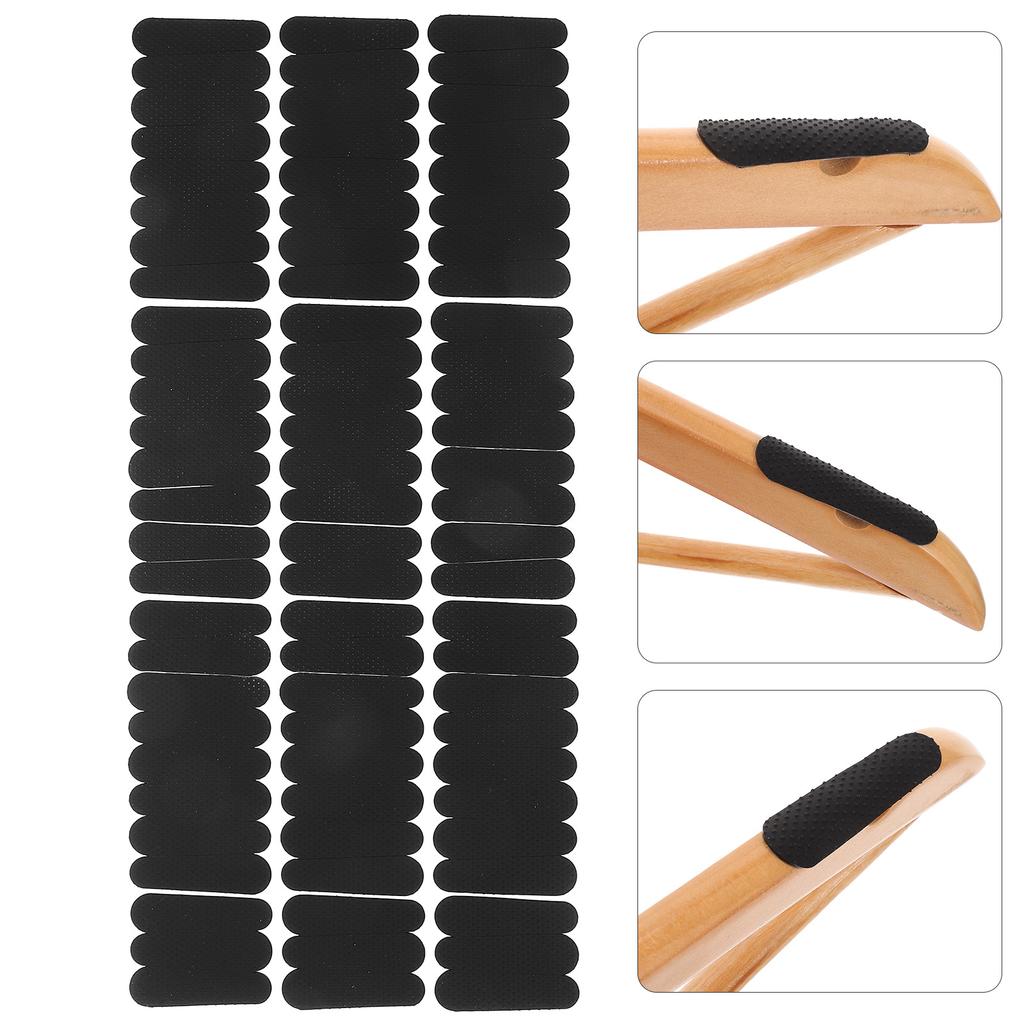 200 Pcs Anti Slip Silicone Grips For Wooden Hangers Non Skid Strips Clothes Rack Sticker Travel Hanger Clothing Display Holder