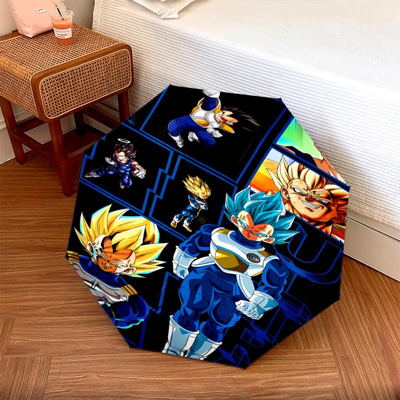 1 PC Automatic Folding Umbrella - Dragon Ball Super Pattern Portable Foldable Design With 8 Ribs Christmas Birthday Gifts