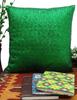 Yuga Decorative Shiny Metallic Green Sequin Glitter Pillow Cover Throw Cushion Case 12 X 12