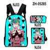 Klassisch Neuheit Cool Tod Parade 3D-Druck 3 Stück/Set Schüler Rucksäcke Laptop Tagesrucksack Rucksack Schräg schultertasche Federmäppchen