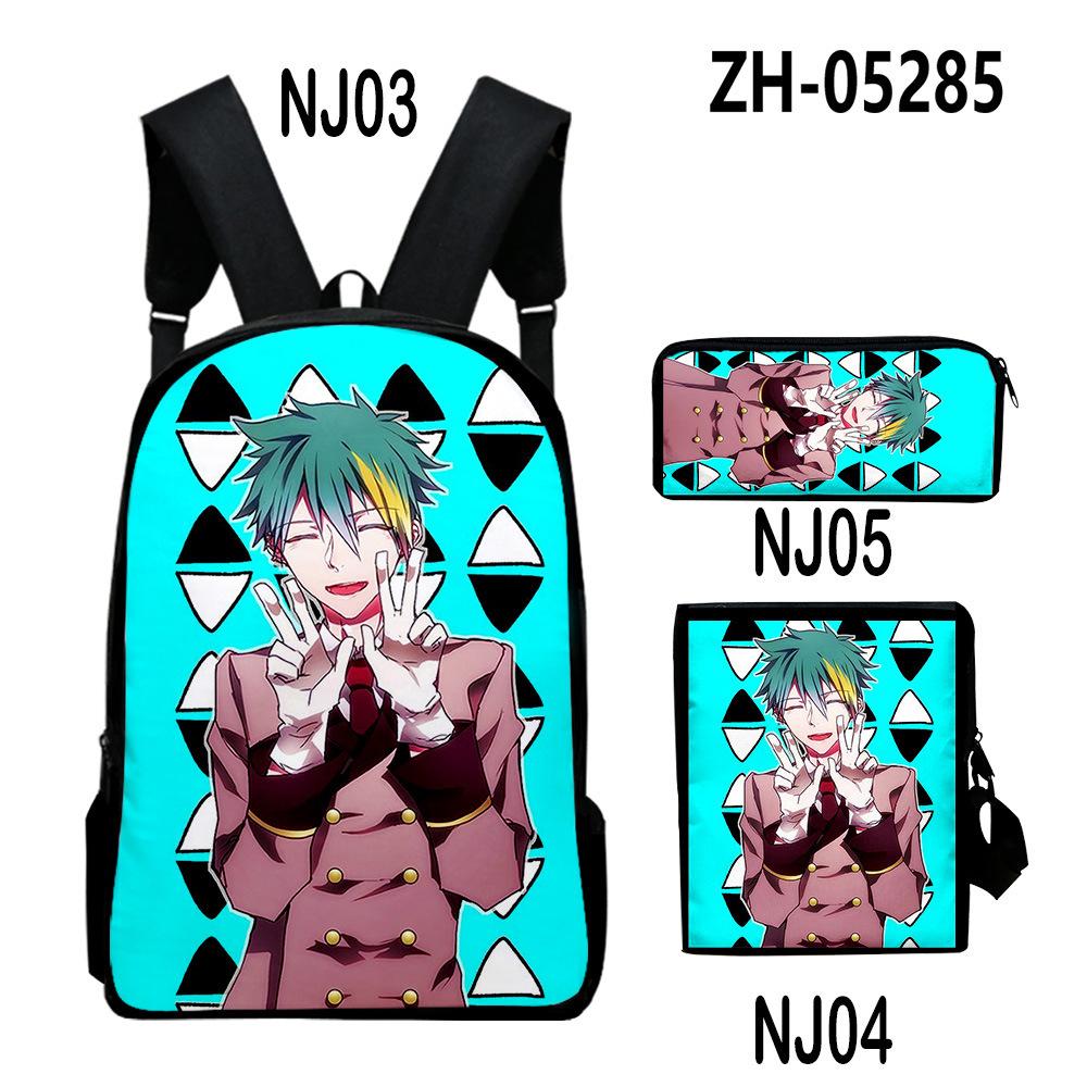 Klassisch Neuheit Cool Tod Parade 3D-Druck 3 Stück/Set Schüler Rucksäcke Laptop Tagesrucksack Rucksack Schräg schultertasche Federmäppchen