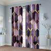 2pcs   Curtains&Window Treatment  print Vintage Light Filtering Curtain Panels With Rose Colorful Geometric Polyester Woven