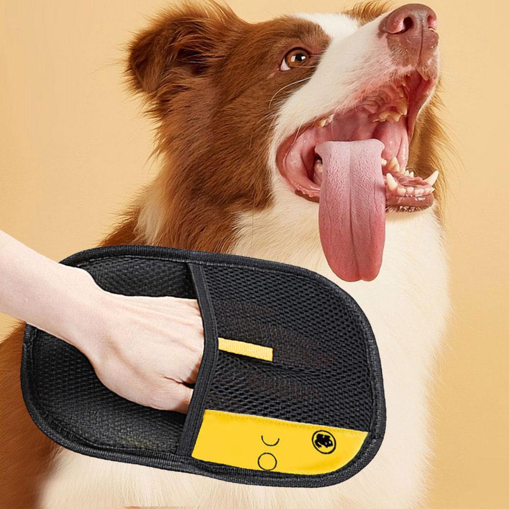 1-3PC Pet Hair Gloves Cats Hair Brush Pet Hair Removal Gloves Dual Brush Static-Free Cat Hair Cleaning Tool Hair Stripping Mitts