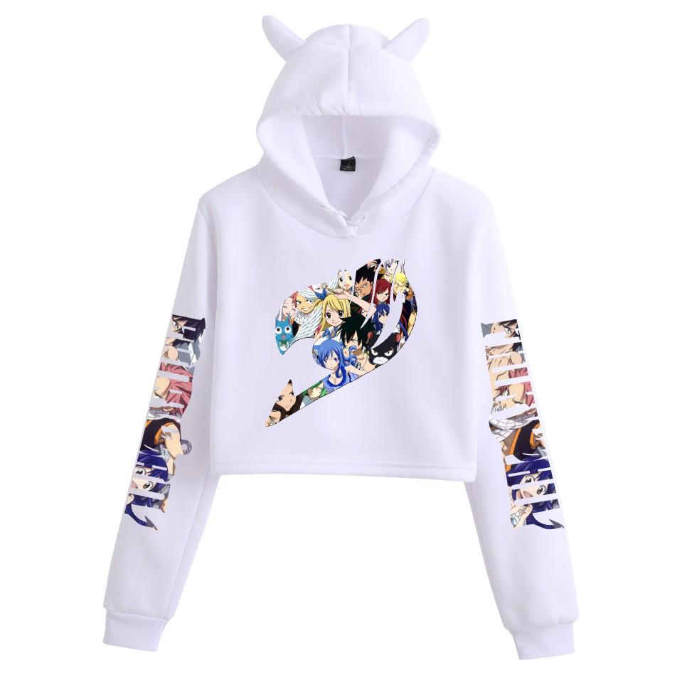 Fairy Tail Character Cat Ear Hoodie Sweatshirt for Women