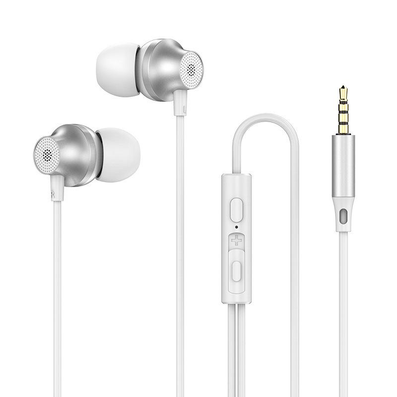 

Metal In-Ear Wired Earphones with Flat-to-Round Cable and Heavy Bass Control.