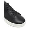 Men's Calvin Klein Low Top Lace Up Unlined Lth Sneakers Hm0hm01885 Black