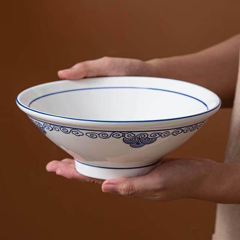 Underglaze Ceramic Noodle Soup Bowl