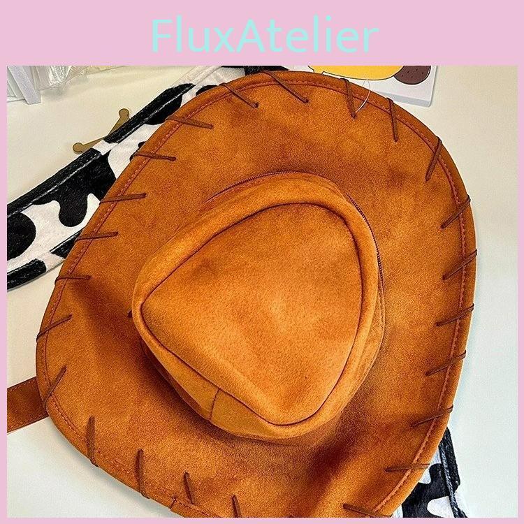 Story Toy Woody Hat Backpack Cute Creative Lightweight  Bag Sewn Needle Hread