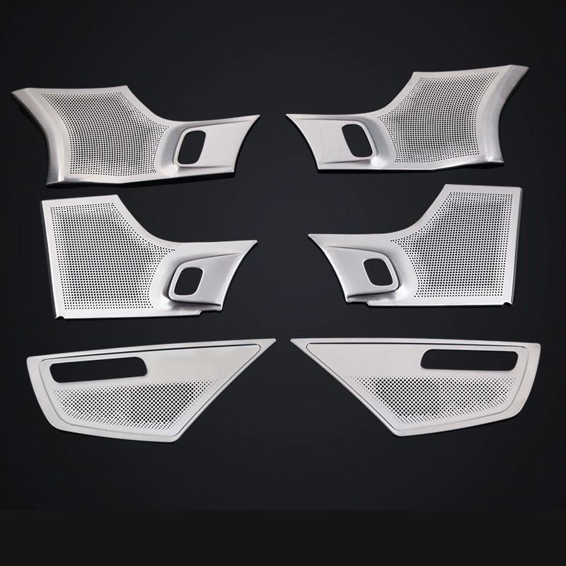 Für Volvo XC90 Türschallhaube Metall Hoch und Tief Vier Tür Lautsprecher Panel Dekorationssatz Autozubehör 2015- 2024 2025