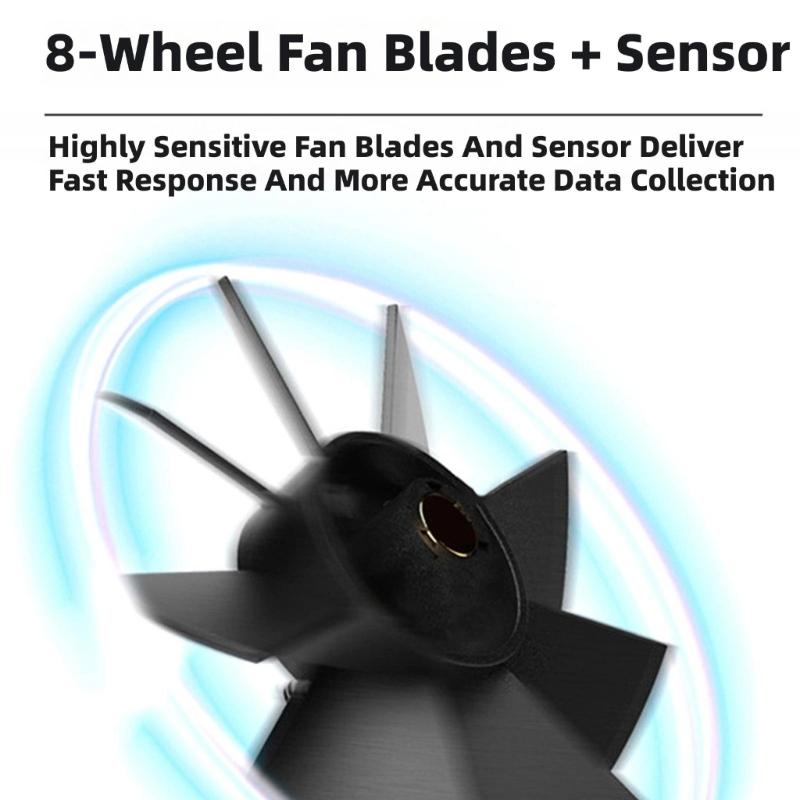 Easy to Carry Wind Tester with Accurate Wind Measurement LCD Screen Immediate Values Wide Scale for Outdoor Use