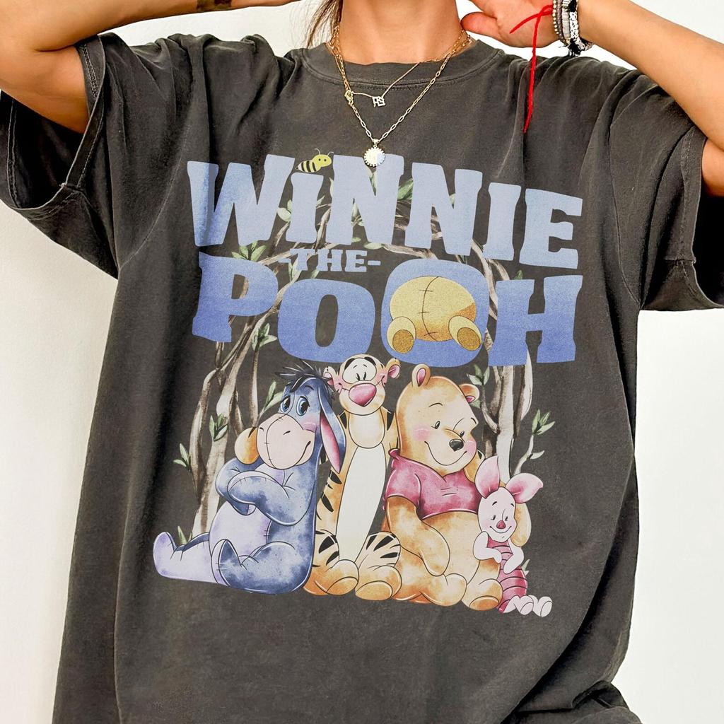 Vintage Winnie The Pooh Comfort Colors Shirt, Disney Pooh and Friends T-Shirt, Magic Kingdom Trip