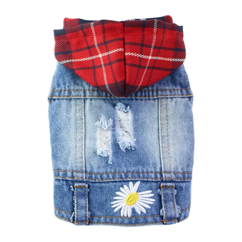 Wear-resistant Denim Chihuahua Dog Clothes Summer Puppy Sleeveless Shirt for Small Medium Dogs Yorkshire Outfit Multiple Options