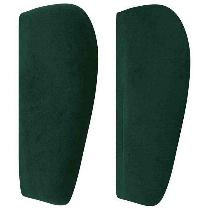 Tête de lit - Maison Exclusive - Velours vert foncé - 183 x 23 x 78/88 cm - Hauteur réglable