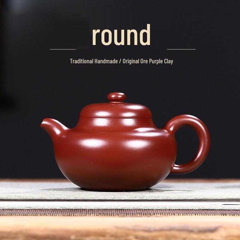 Исинский ручной работы оригинальный фиолетовый глиняный чайник-хурма, чайный набор Gift Box