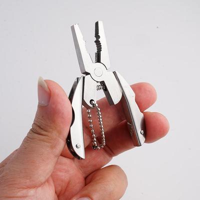 Portable Stainless Steel Multi-Tool Pliers Knife Keychain Screwdriver Travel Kits Perfect For Outdoor Use