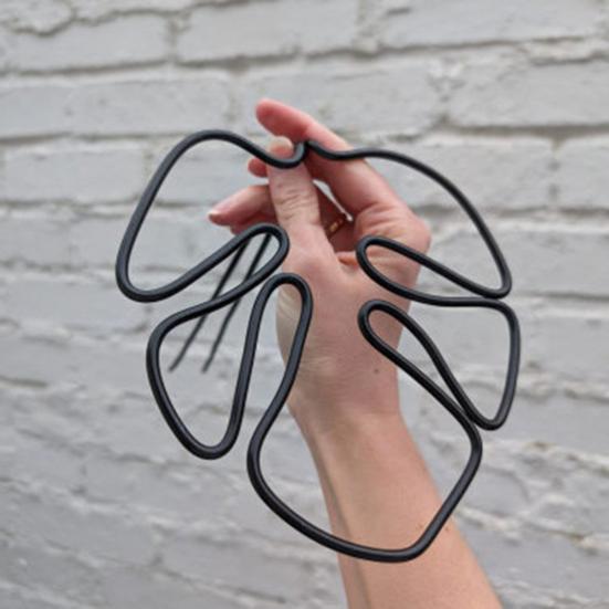 Stojan na rostliny ve tvaru monstery, odolný proti korozi, jednoduchá instalace, podpěra pro květináče, kůl ve tvaru květiny