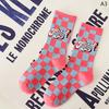Cute Female Spring and Autumn American retro personality mid-tube socks art college wind sports socks cotton socks