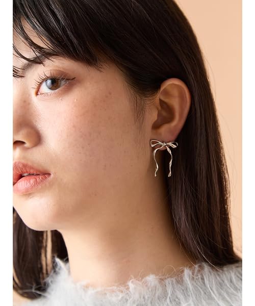 Heart Ribbon Earrings LWGA254352SLVF