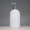 500ml Soap Dispenser with Pump, Modern Striped Soap Dispenser Bathroom, Washing Up Liquid Dispenser Kitchen, Hand Soap