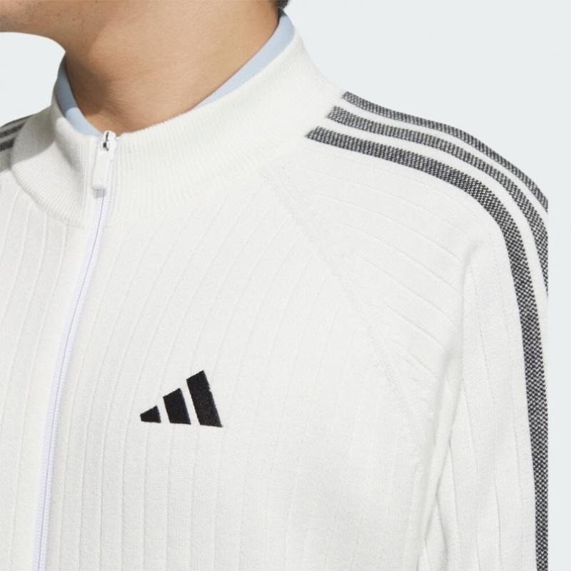 Adidas GolF 2023 F W Men S GolF 3 Stripe WindprooF Long Sleeve Lining SWeater Hy0953