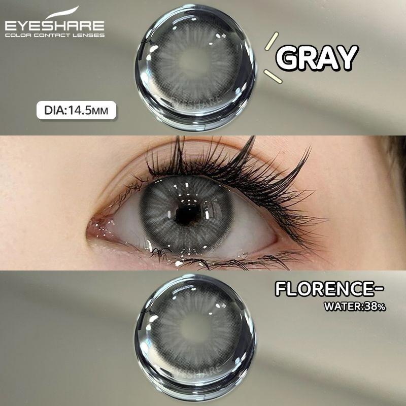 

EYESHRE 1 пара натуральных цветных контактных линз для красоты глаз, зрачки синего цвета, новые косметические линзы для макияжа глаз