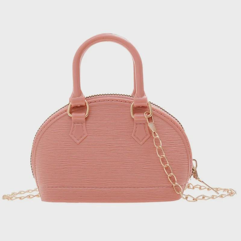 

Женская сумка-кошелек Candy Color Mini Jelly Crossbody и кошелек для монет - новый дизайн Shell 2025 розовый