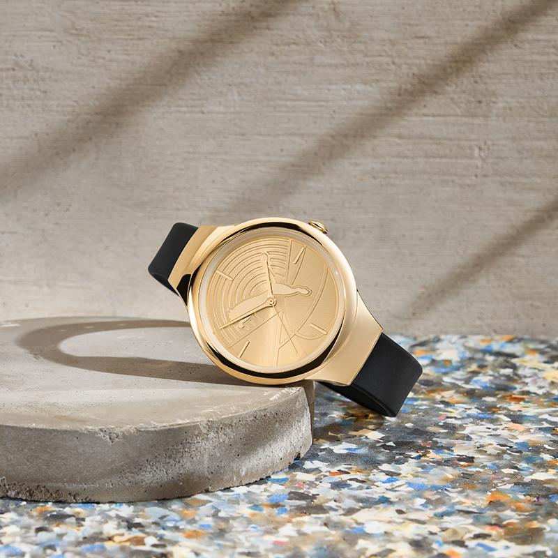 Puma Student Minimalist Casual Cute Fashion Waterproof Couple Quartz Watch Women watches Rose-Gold P1054