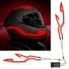 Waterproof Motorcycle Bike Helmet LED Cold Light Strip EL Sticker 4 Flashing Warning Lights Night Riding Helmet Kit