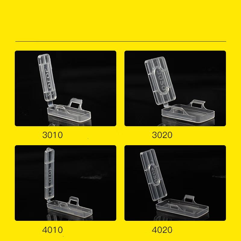 Wire Label Cable Tie Tag 50Pcs Plastic Transparent Case for Daily Office Home Network Cable Organization