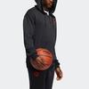 adidas Ros Crossup Fz Basketball Cap Jacket Men's Black EJ2145