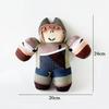 TreasuringU  New The Forge Tomo Plush Toys Cartoon Monkey Stuffed Dolls Black Cat Soft Plushie Toy Game Birthday Gifts