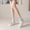 Women's Transparent Mesh Silk Socks - Cute, Breathable, Mid-Calf, Trendy for Spring/Summer