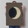 Vintage Moon Metal Wall Art Creative Home Decor Living Room Bedroom Hanging Ornament European American Style Metal Decoration