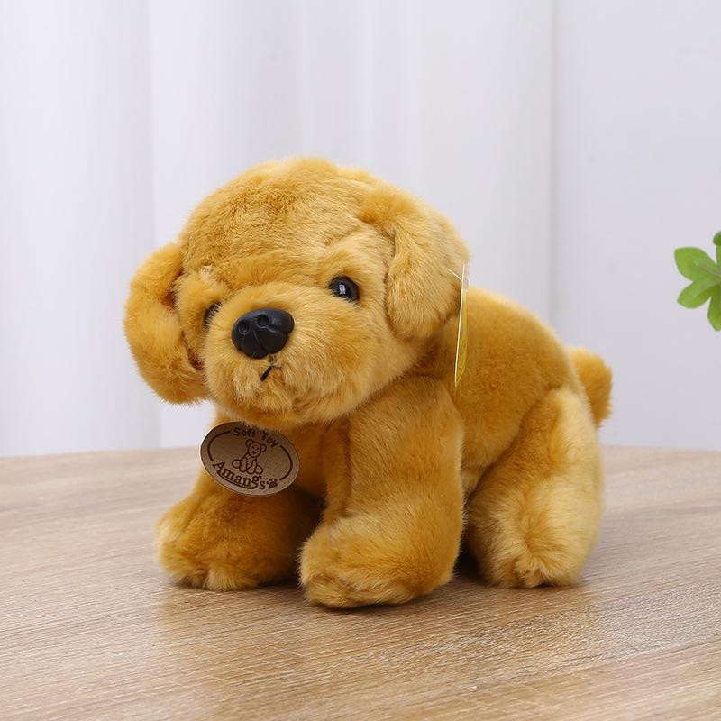 

Плюшеве цуценя Золотистого ретривера - Іграшка Собака Лабрадор Подарунок на День народження 24 cm