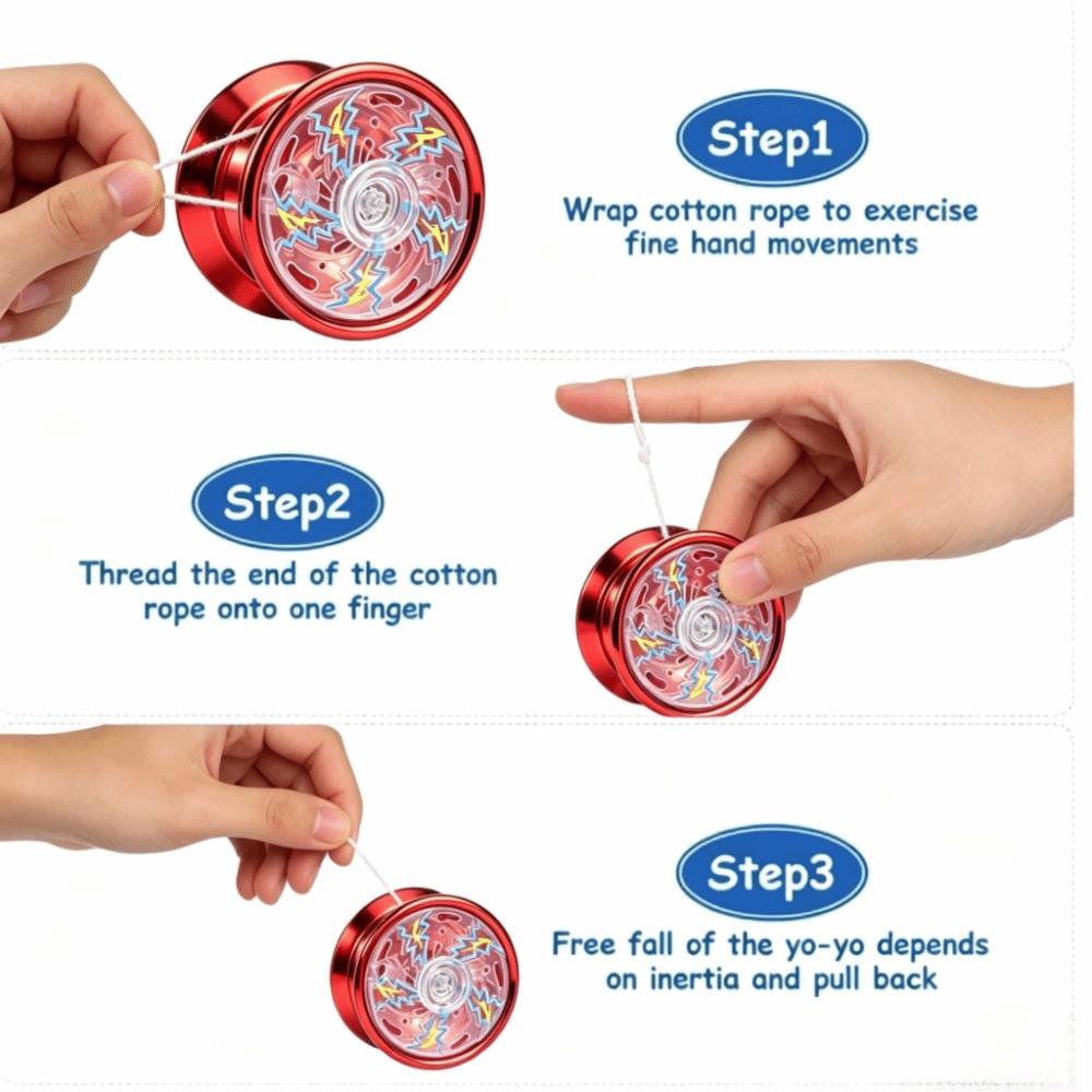 Anti-drop Yo-Yo KK Bearing Led Light-Up Yo-Yo Beginner Glowing Yoyo Adults