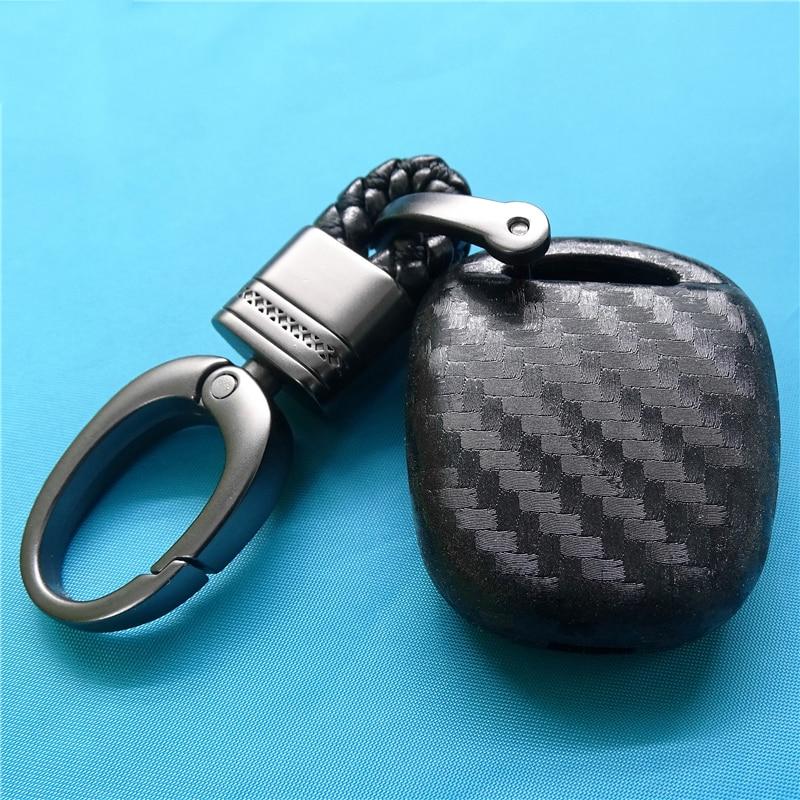 3 Buttons Carbon Fiber Silicone Car Key Cover Fob Case For Lexus GX470 LX470 ES300 GS LS For Toyota Rav4 Auto Protection Shells