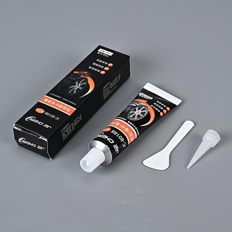 Black Waterproof Automotive Tire Repair Sealant - Wear-Resistant Silicone Rubber Glue
