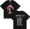 Sängerin Doja Cat Ma Vie Welttournee 2026 Merch T-Shirt Unisex Damen Harajuku Streetwear Retro T-Shirt Hohe Qualität Mode Lässiges Oberteil