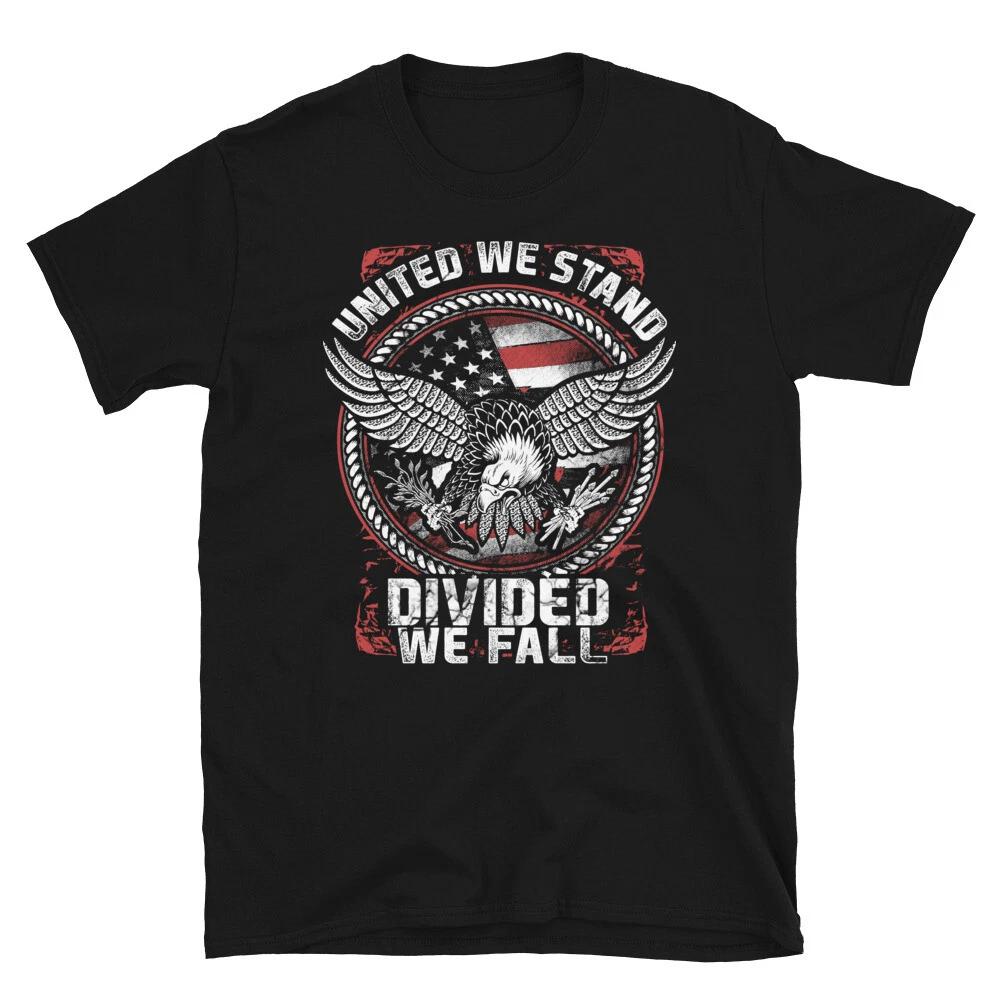 Veteran United We Stand American US Patriotic Classic Fit T-Shirt M