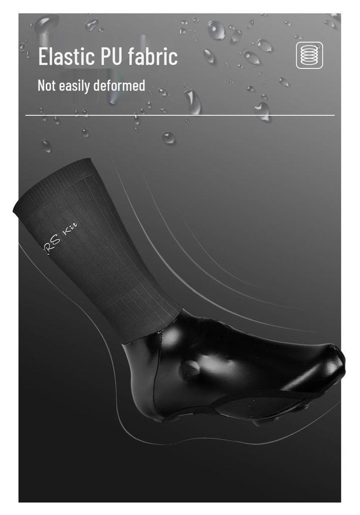 RRSKIT Windproof & Rainproof Cycling Shoe Covers – Breathable, High Elastic Fit for Mountain & Road Biking