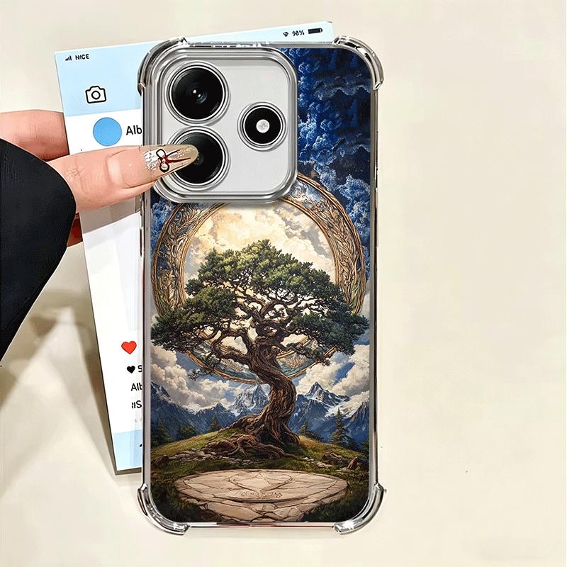 Tree of Life Space Soft Phone Case For Xiaomi Poco X7 X8 Pro Max X6 X5 X3 F8 Ultra F7 M8 M7 M5S Redmi 15C 15A 15 14C 13C 12C 13