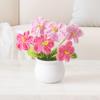 New Handmade Mini Crochet Flowers Photo Props Simulation Knitted Potted Flower Gift DIY Artificial Flower Bonsai Teachers' Day