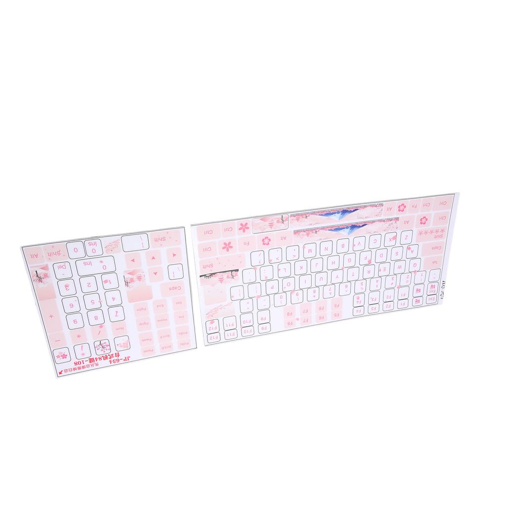 Keyboard Stickers Universal Desktop Computer Mechanical Keyboard Clear Beautiful English Keycap Button Stickers
