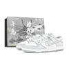 Dunk Abriebfest Atmungsaktiv Niedrig geschnitten Skateboard-Schuhe Unisex Weiß HF5441-105(Team1735-LD)