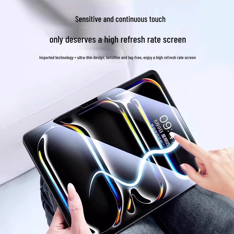 iPad Pro 2024 Tempered Glass Screen Protector: Explosion-Proof for 13/11" 10th Gen, Air 6, Mini 7, HD Quality.