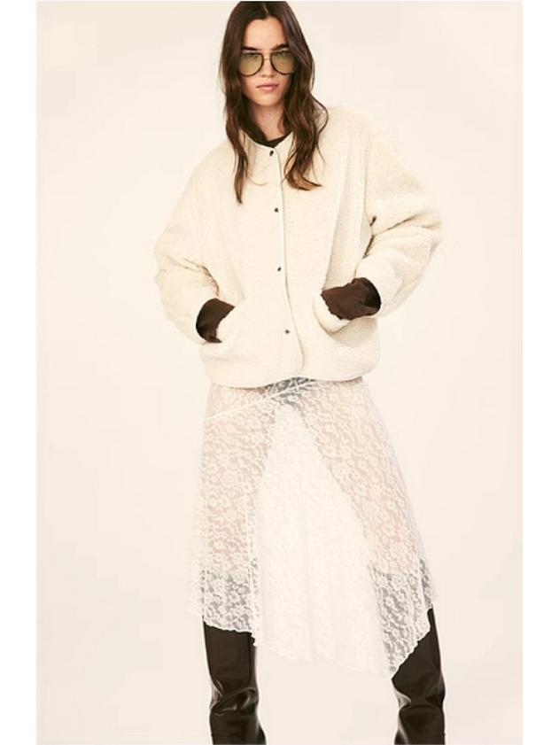 Women's Autumn Plush Teddy Fleece Jacket - European & American Style, Round Neck, Casual, Solid Color.